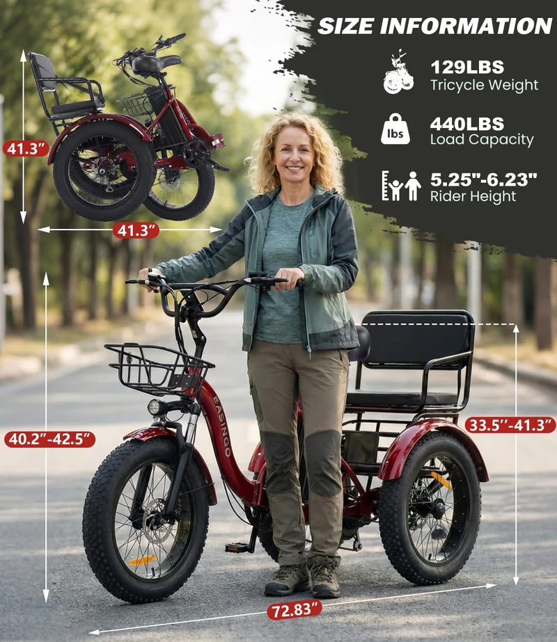 Ontrip Two Seater Electric Trike Canada