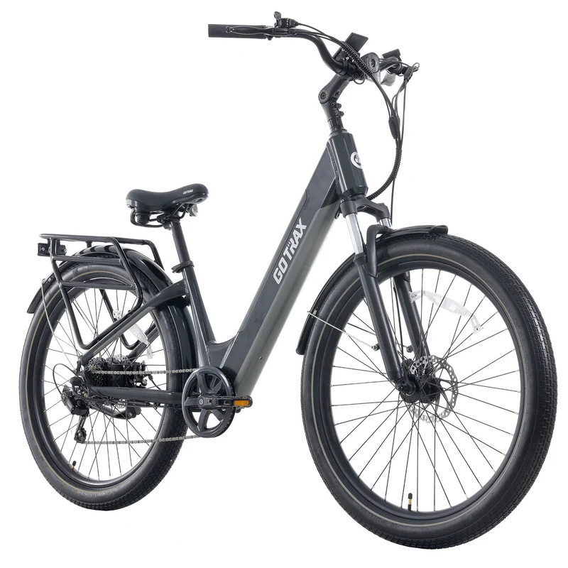 GOTRAX CTI2 Electric Bike 27.5 Inch Step-Thru - 32KPH 80KM Range