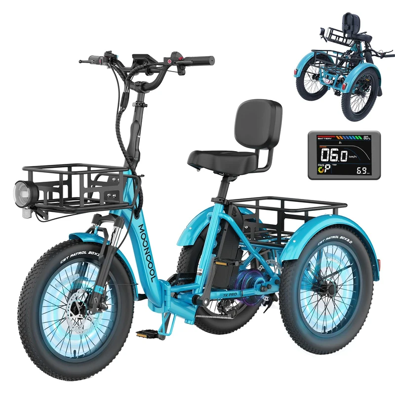 Mooncool TK1 Electric Tricycle - Best in Canada
