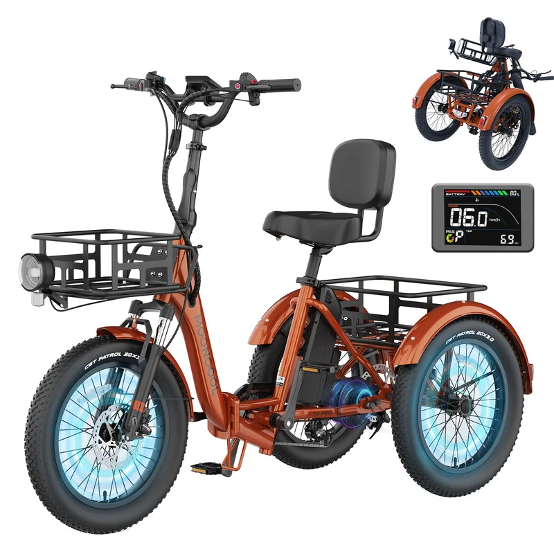 Mooncool TK1 Electric Tricycle - Best in Canada