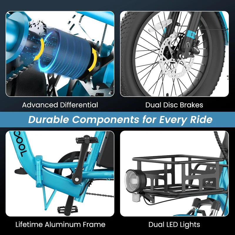 Mooncool TK1 Electric Tricycle - Best in Canada