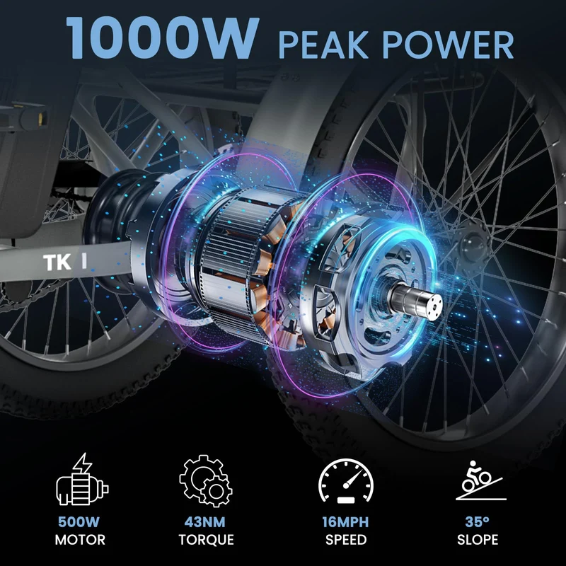 Mooncool TK1 Electric Tricycle - Best in Canada