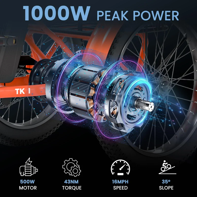 Mooncool TK1 Electric Tricycle - Best in Canada