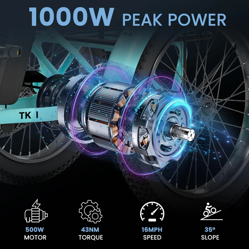 Mooncool TK1 Electric Tricycle - Best in Canada