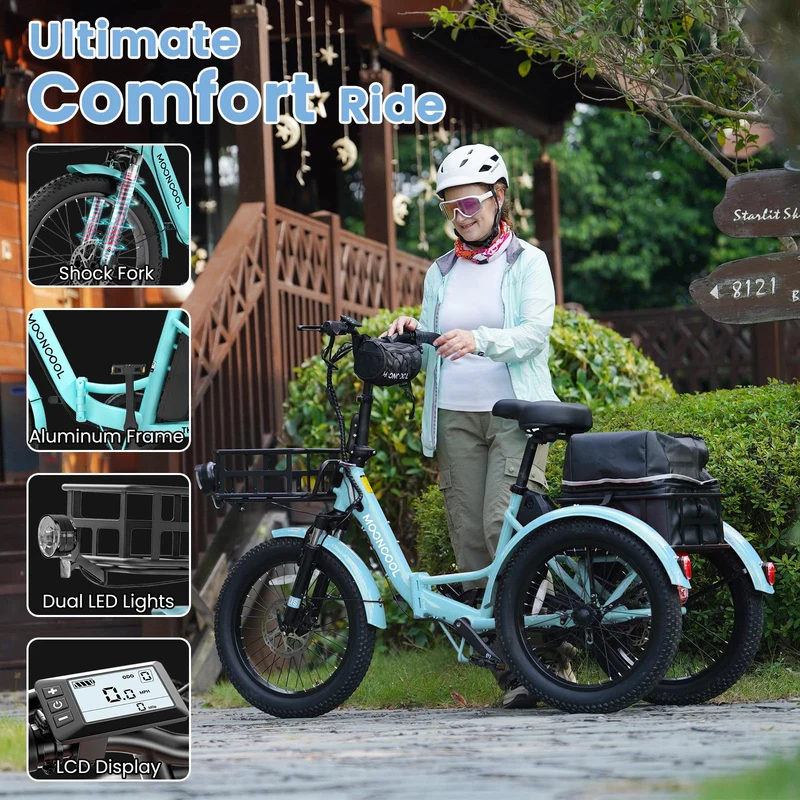 Mooncool TK1 Electric Tricycle - Best in Canada