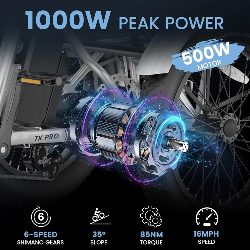 Mooncool TK1 Electric Tricycle - Best in Canada