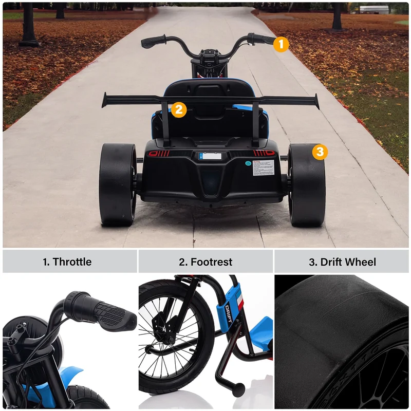 Voltz Toys 24V Drift Trike – Electric Ride-On Canada
