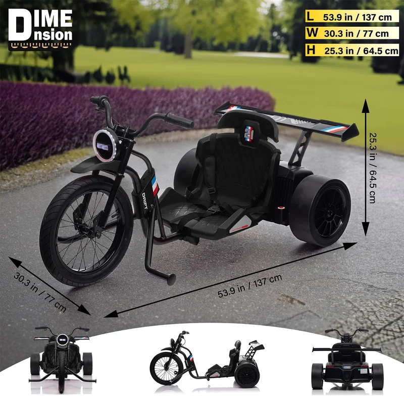 Voltz Toys 24V Drift Trike – Electric Ride-On Canada