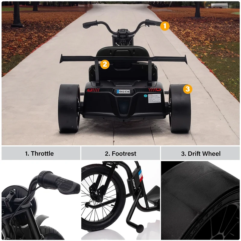 Voltz Toys 24V Drift Trike – Electric Ride-On Canada