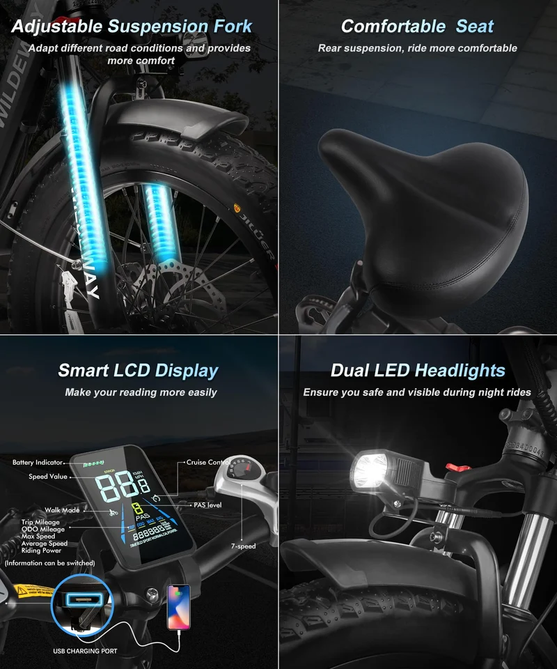 Wildeway FW11 Folding E-Bike (48V 32Ah, Long-Range) — Canada Specs & Legality