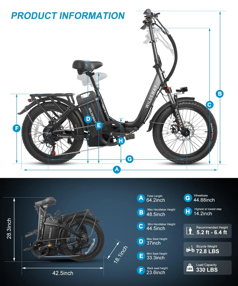 Wildeway FW11 Folding E-Bike (48V 32Ah, Long-Range) — Canada Specs & Legality