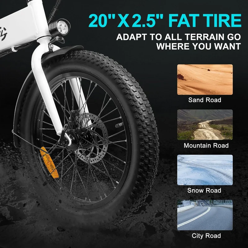 Jasion EB7 Folding E-Bike – Long Range Electric Bike Canada