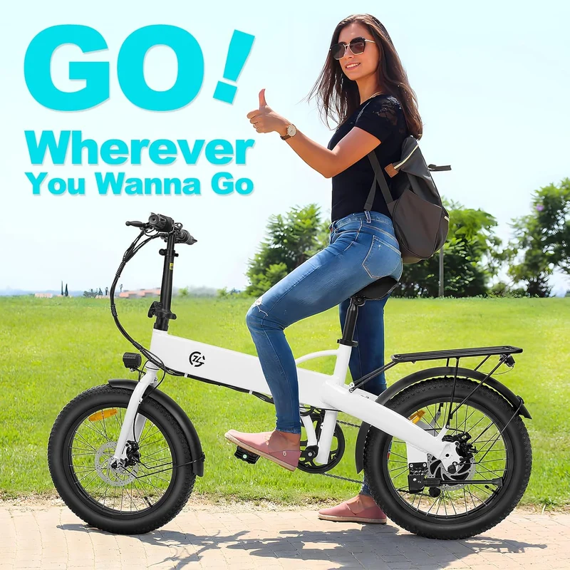 Jasion EB7 Folding E-Bike – Long Range Electric Bike Canada