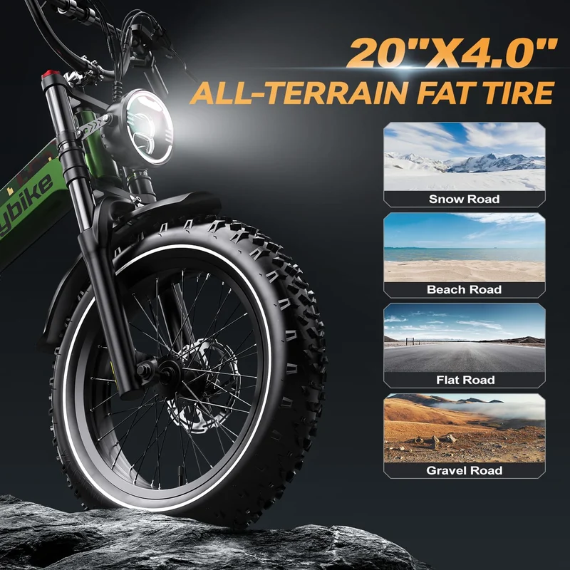 EUYBIKE K6 Pro Folding Fat-Tire E-Bike 2000W – Canada