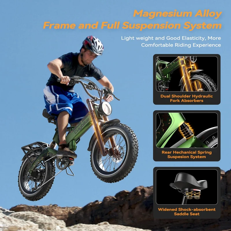 EUYBIKE K6 Pro Folding Fat-Tire E-Bike 2000W – Canada