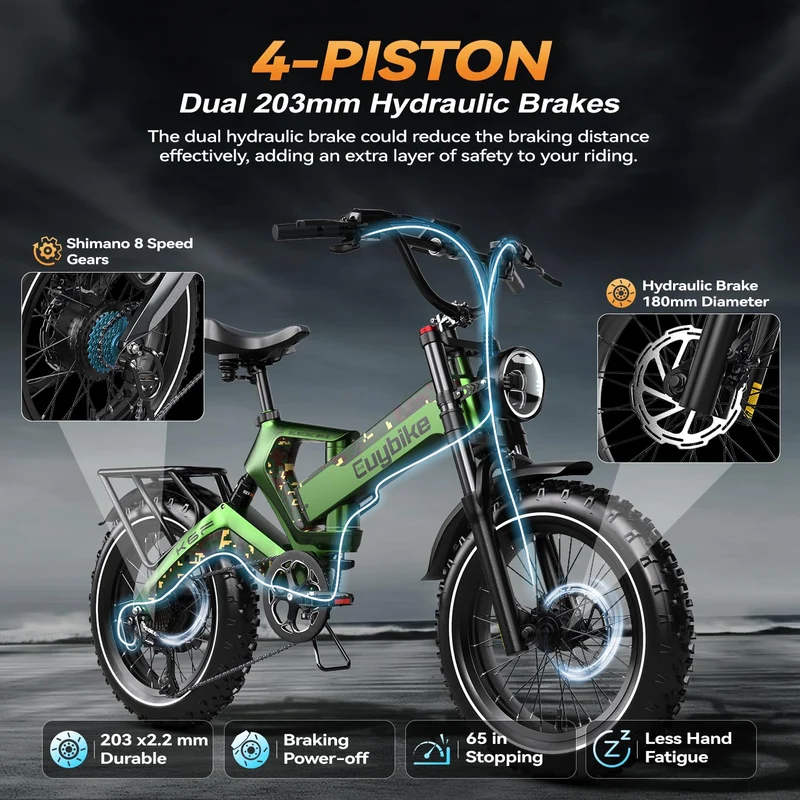 EUYBIKE K6 Pro Folding Fat-Tire E-Bike 2000W – Canada