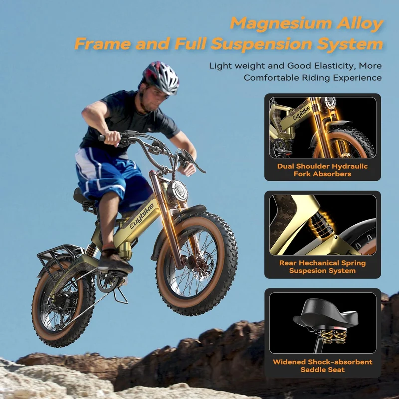 EUYBIKE K6 Pro Folding Fat-Tire E-Bike 2000W – Canada