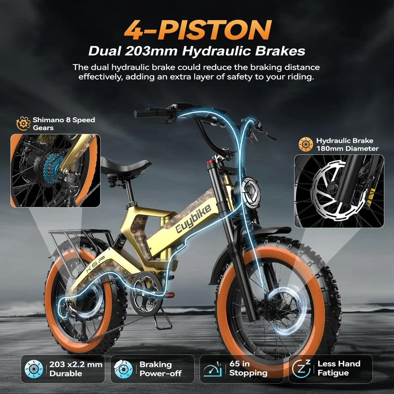 EUYBIKE K6 Pro Folding Fat-Tire E-Bike 2000W – Canada