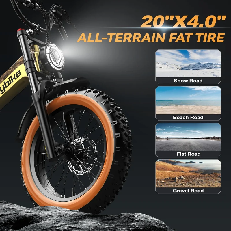 EUYBIKE K6 Pro Folding Fat-Tire E-Bike 2000W – Canada
