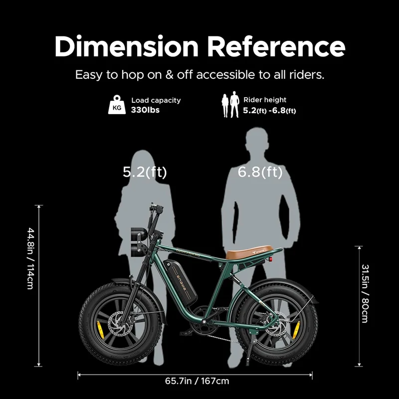 ENGWE M20 Moped-Style Fat Tire Electric Bike Canada
