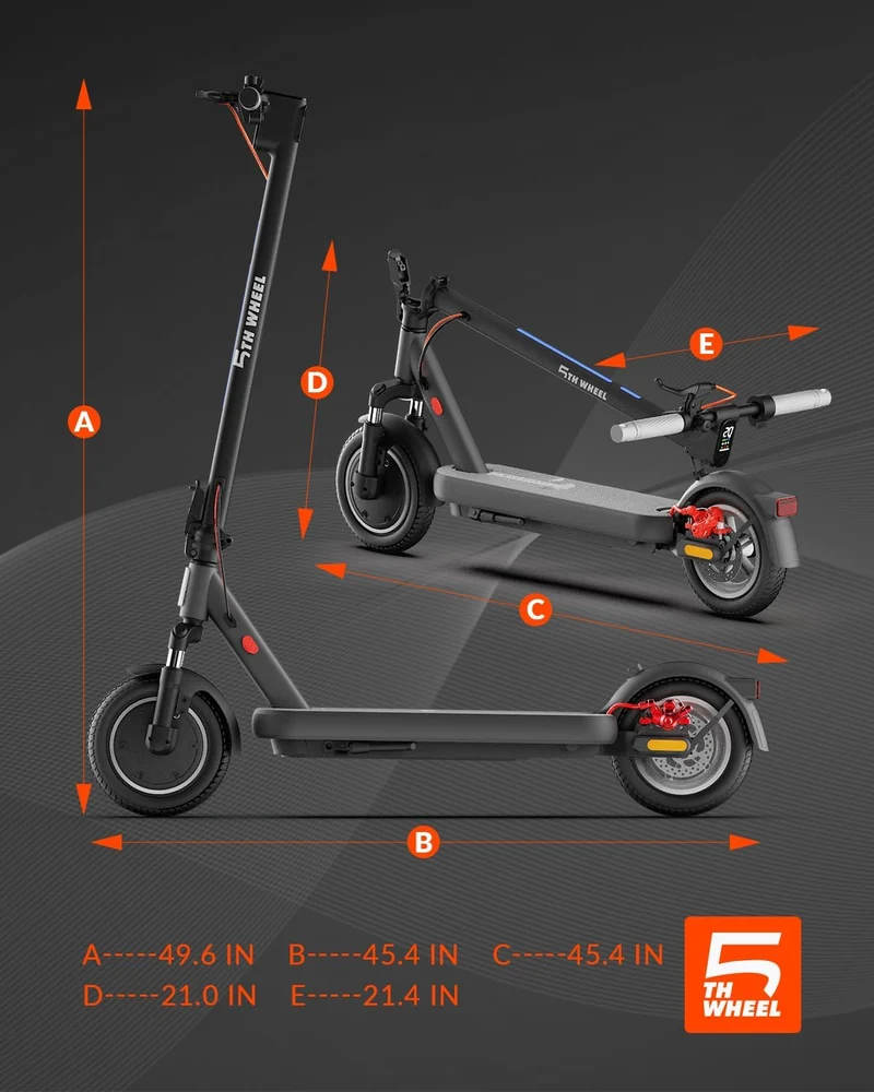 5TH WHEEL V48Pro Electric Scooter – 800W Hub Motor, 32 km Range (Canada)