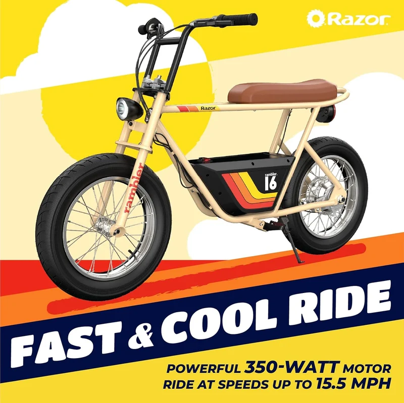 Razor Rambler 16 Electric Minibike – 36V Retro-Style E-Bike Canada