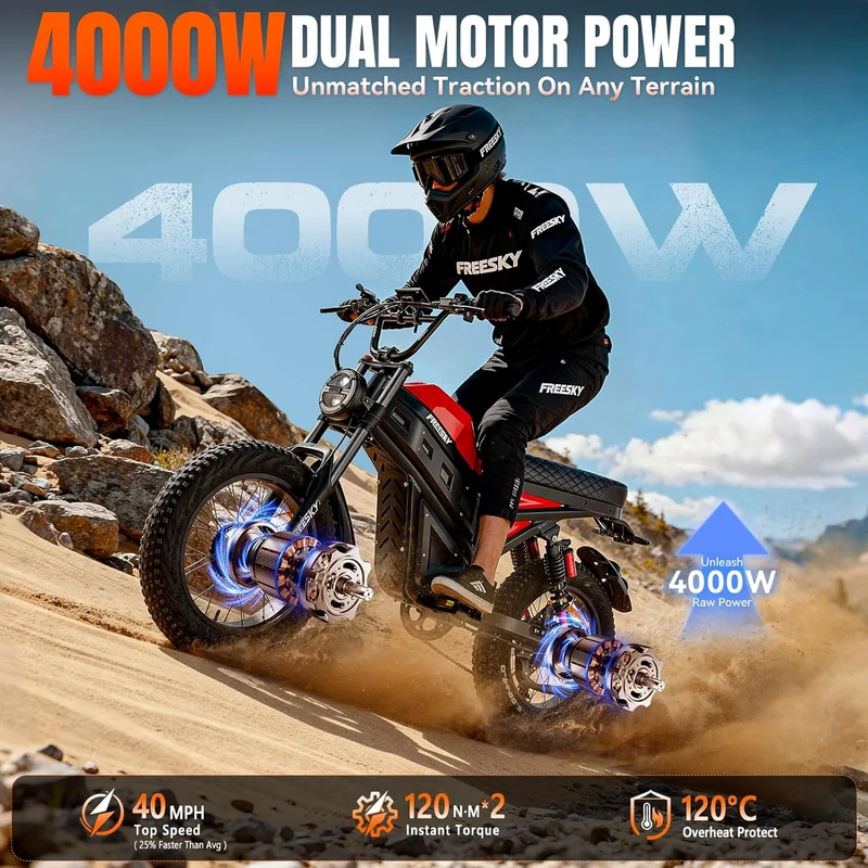 FREESKY Cheetah Fat Tire Electric Bike