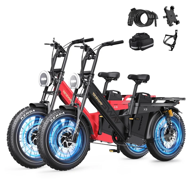 TESWAY X5 Pro Electric Bike Canada – Dual Motor 60Ah Long Range E-Bike