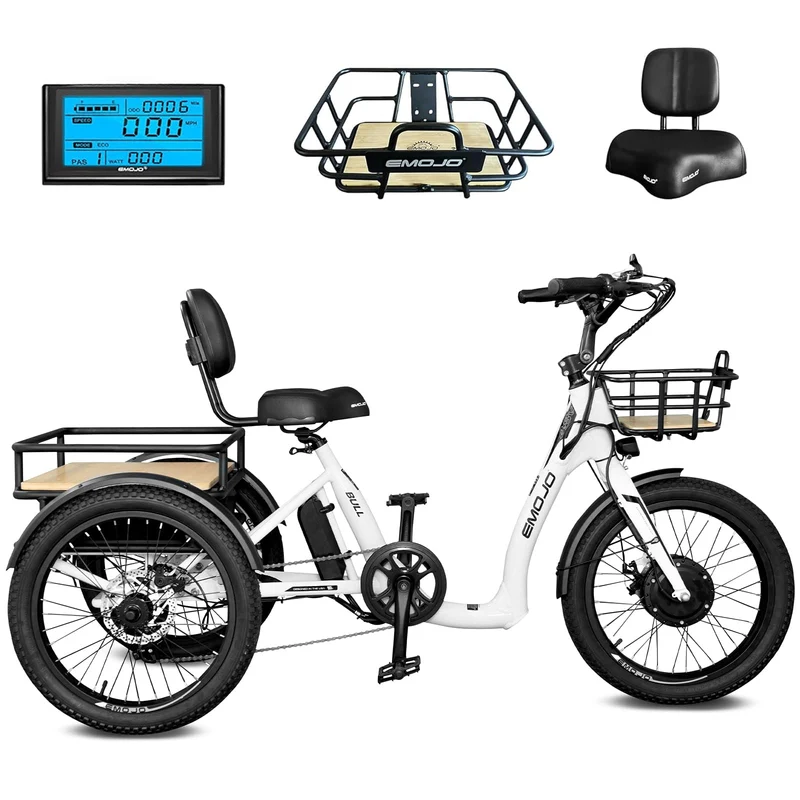 Emojo Bull Step-Through Electric Trike 500W Canada