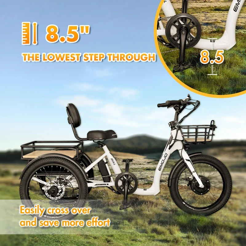 Emojo Bull Step-Through Electric Trike 500W Canada