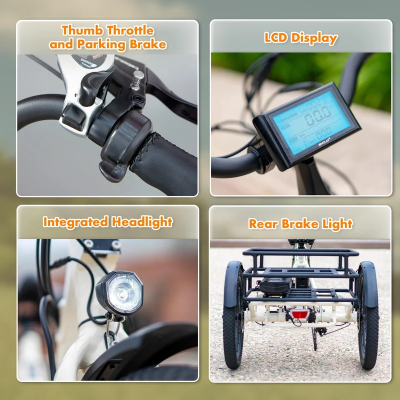 Emojo Bull Step-Through Electric Trike 500W Canada