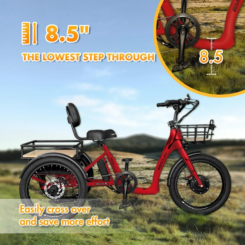 Emojo Bull Step-Through Electric Trike 500W Canada