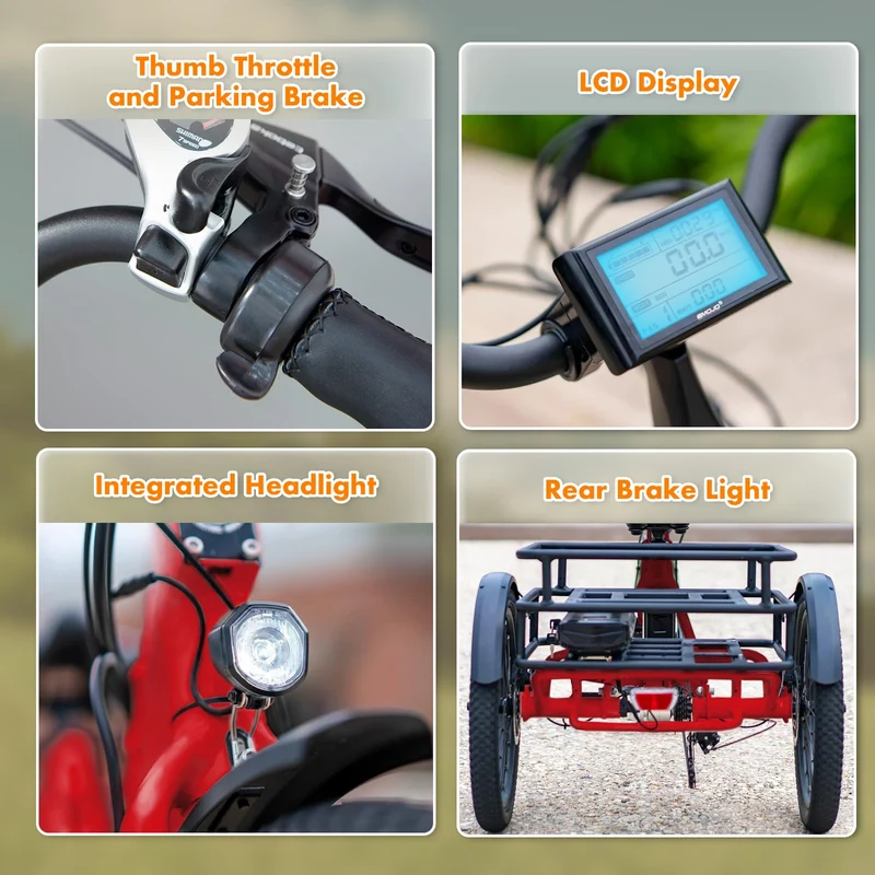 Emojo Bull Step-Through Electric Trike 500W Canada