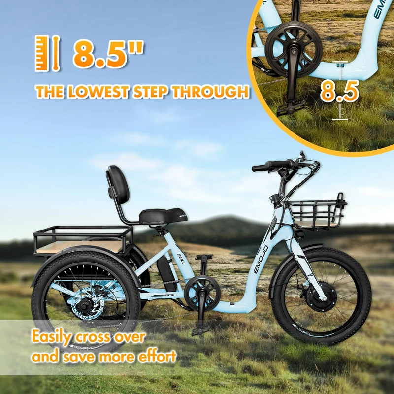 Emojo Bull Step-Through Electric Trike 500W Canada