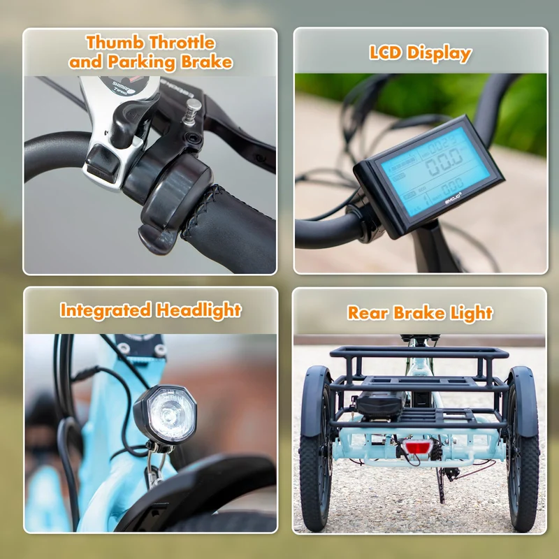 Emojo Bull Step-Through Electric Trike 500W Canada