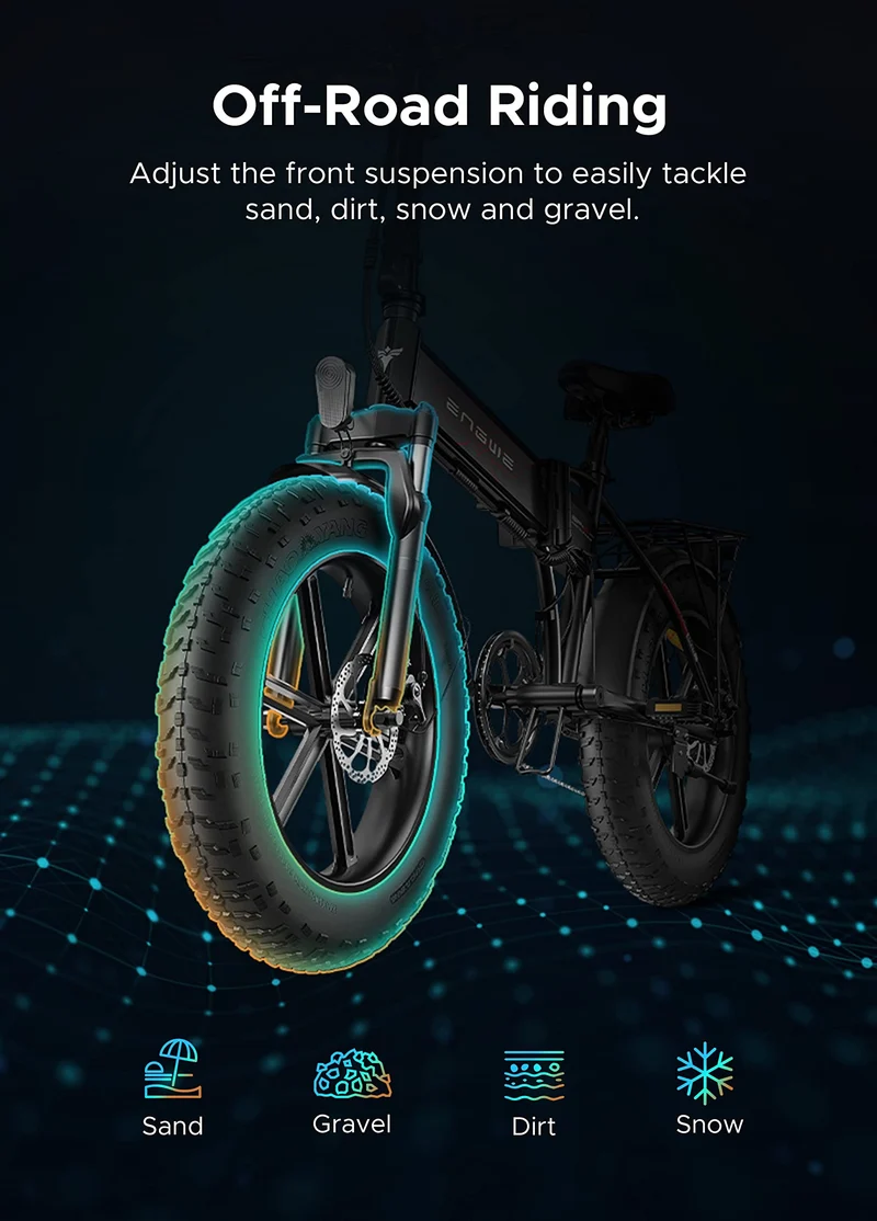 ENGWE EP-2 Pro Folding Electric Bike | 750W Motor | 48V 13Ah | Fat Tire | Canada
