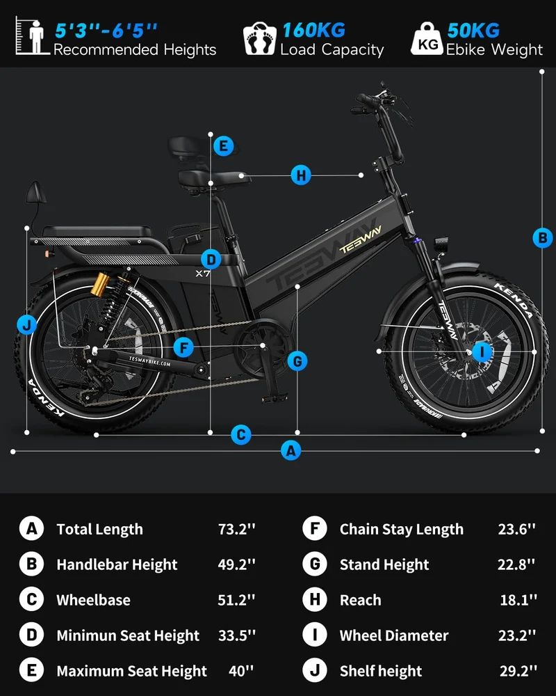 TESWAY X7 AWD Dual-Motor E-Bike | Canada