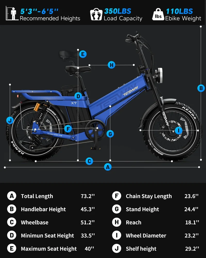 TESWAY X7 AWD Dual-Motor E-Bike | Canada