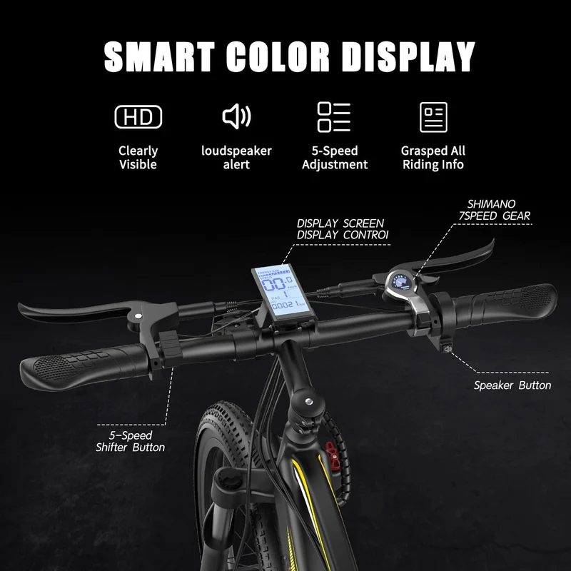 Holyask Symzodo 750W Fat Tire E-Bike Canada