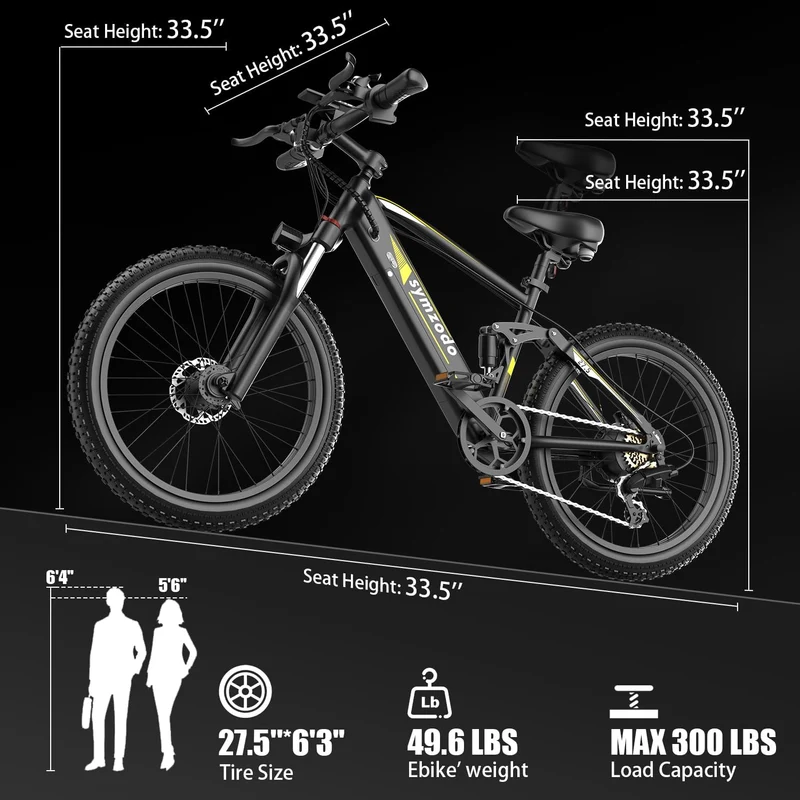 Holyask Symzodo 750W Fat Tire E-Bike Canada
