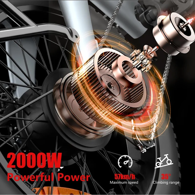 HX 2000W Electric Bike Fat Tire Off-Road Canada