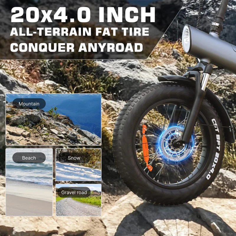 HX 2000W Electric Bike Fat Tire Off-Road Canada