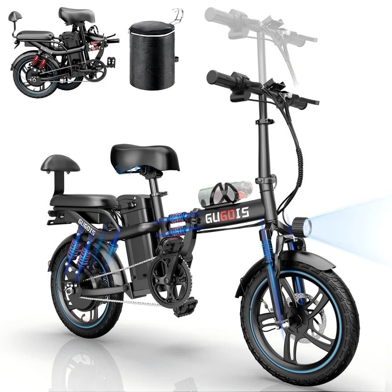 Rakowe G16 Folding Electric Bike – 750W Motor, 28MPH, 60 Miles Range – Canada