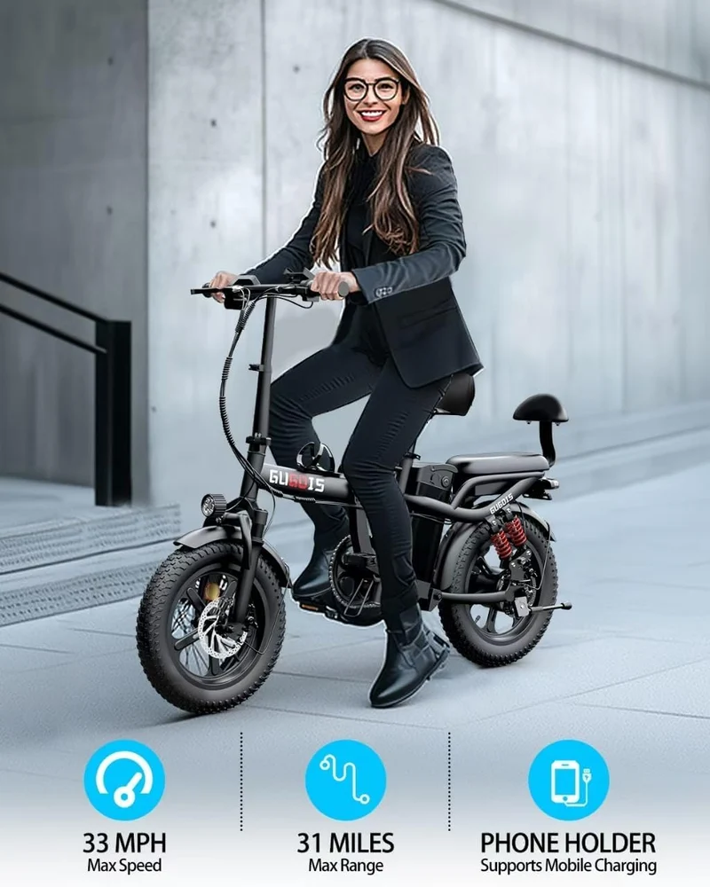 Rakowe G16 Folding Electric Bike – 750W Motor, 28MPH, 60 Miles Range – Canada