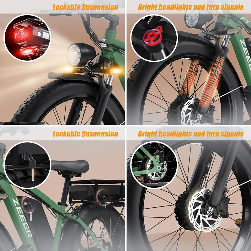 Zeegr F1 Electric Fat-Tire Bike (48V 16Ah) — Mountain/Commuter Ready in Canada