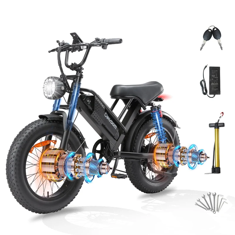 PikSpiid M7 Electric Bike 1000W Fat Tire Canada