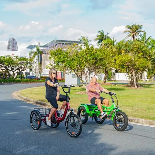 Addmotor Arisetan II M-360 Semi-Recumbent Electric Trike – 750W Motor, 48V 20Ah Samsung Battery, Differential Drive, Up to 85 Mile Range