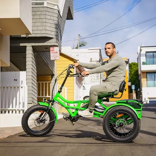 Addmotor Arisetan II M-360 Semi-Recumbent Electric Trike – 750W Motor, 48V 20Ah Samsung Battery, Differential Drive, Up to 85 Mile Range