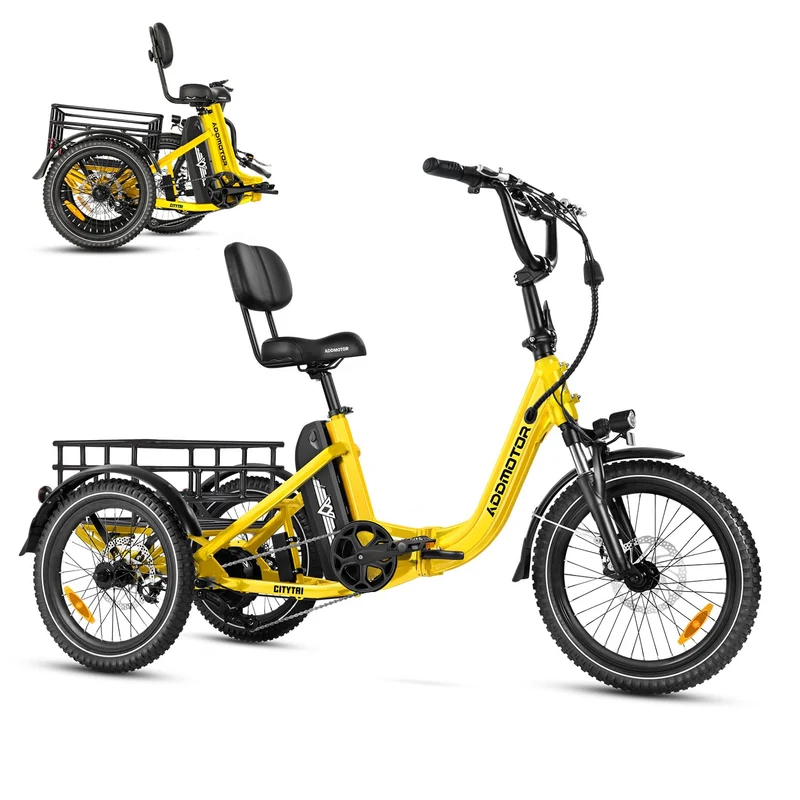 Addmotor CityTri E-310 Folding Electric Trike – 750W Long-Range E-Trike Canada