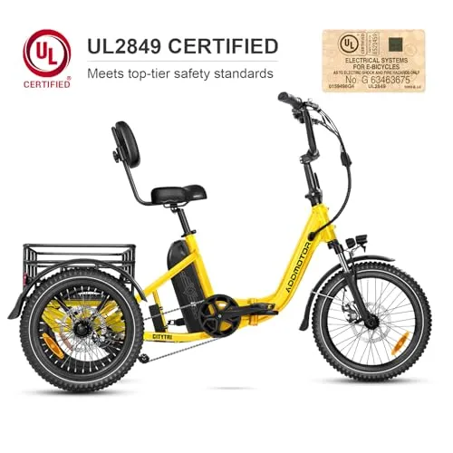 Addmotor CityTri E-310 Folding Electric Trike – 750W Long-Range E-Trike Canada